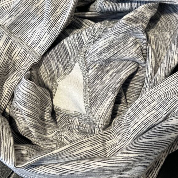 Lululemon Leggings Womens 8 29" W Wunder Under Scalloped Hem High Rise Crop Gray - Picture 14 of 15